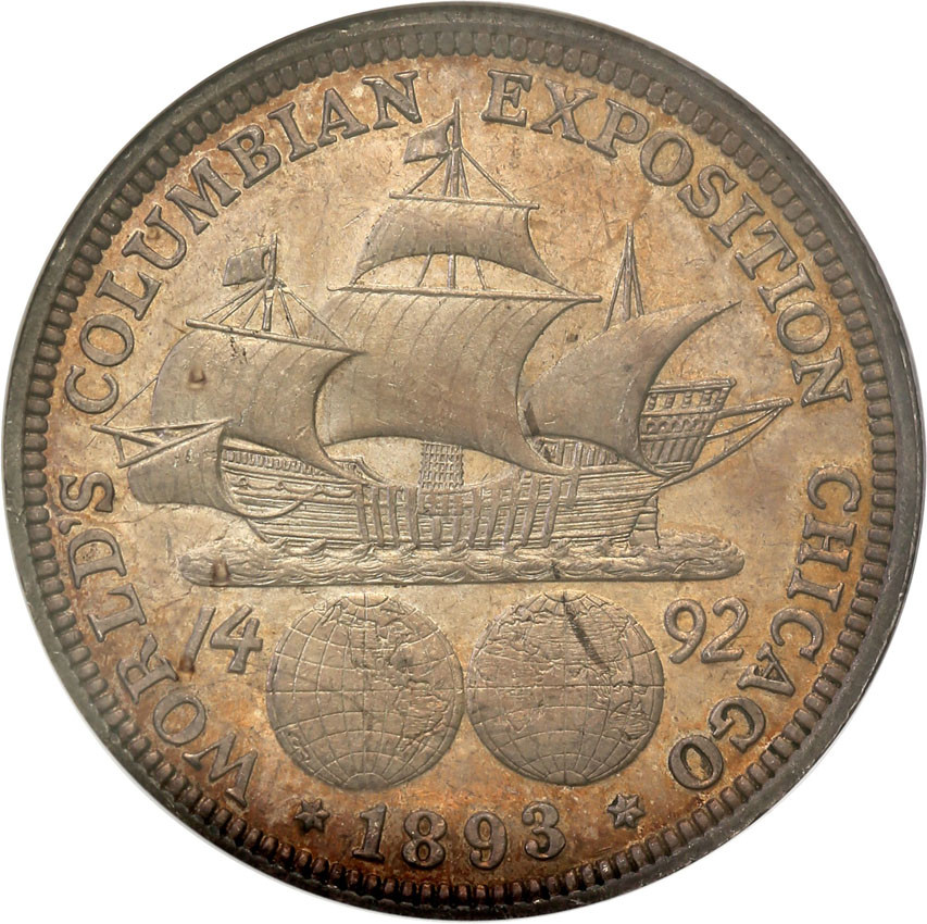 USA. 50 centów 1893 Columbian NGC MS63